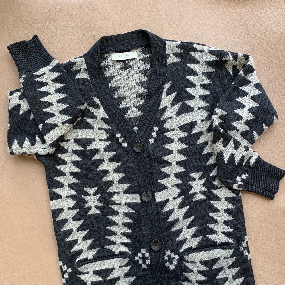 Elodie Aztec Long Cardigan Sweater